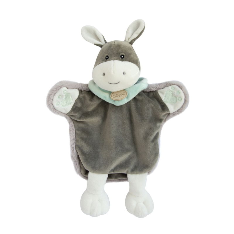  - handpuppet farm donkey grey 25 cm 